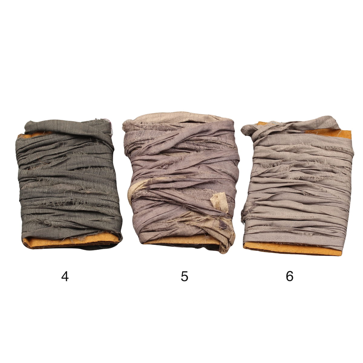 Combination of dark and light grey shades of Sari Silk Ribbon