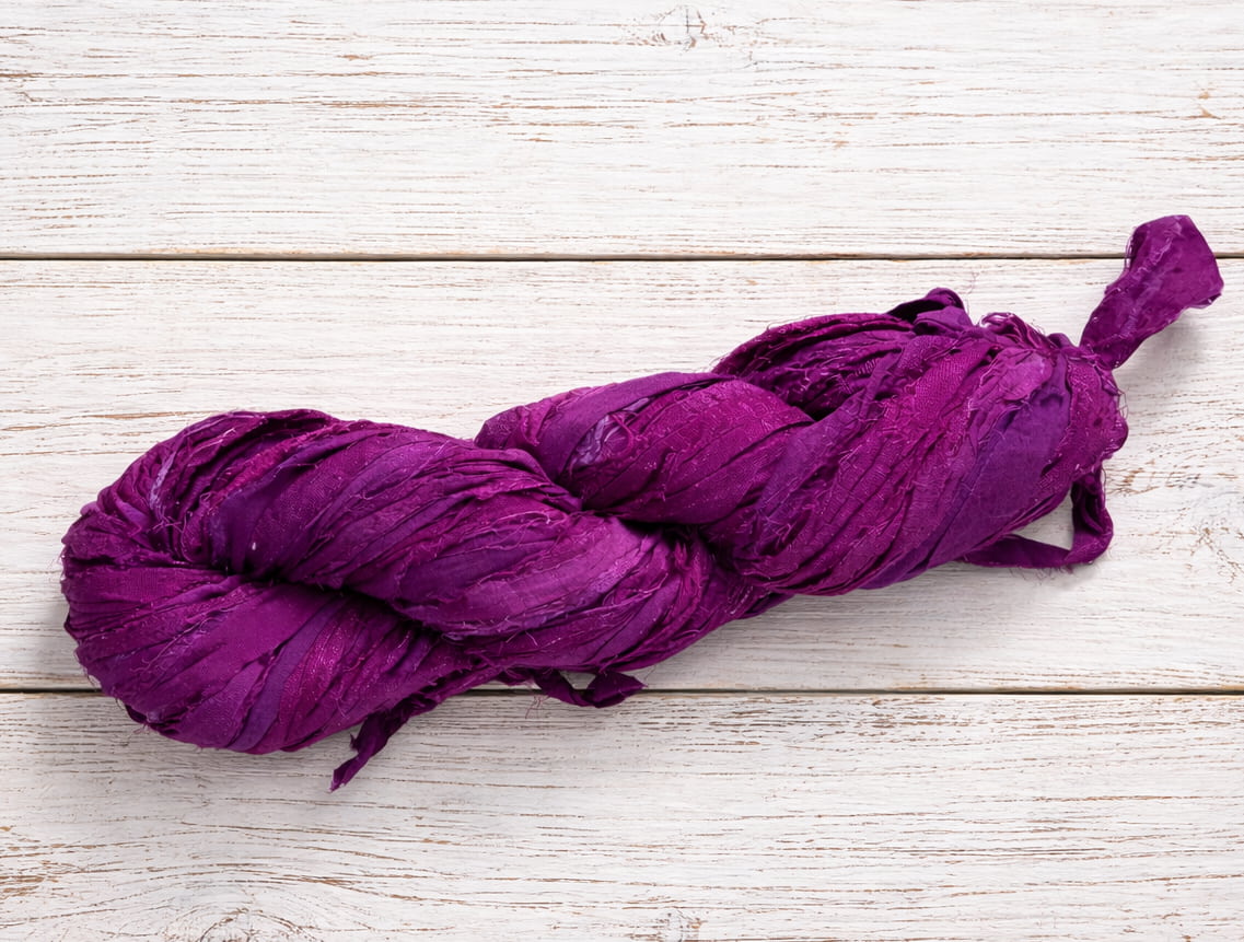 Mulberry sari silk ribbon 50g skein