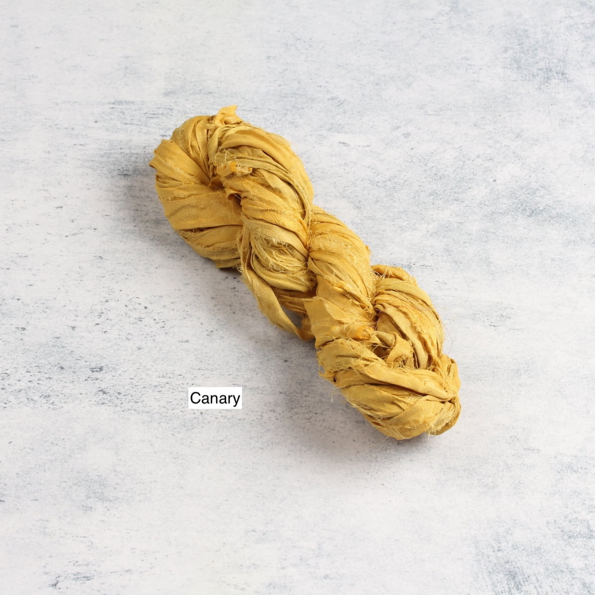 Canary sari silk ribbon – mellow golden yellow tone