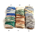 Blue, brown, and gray shades of multi-color Sari Silk Ribbon