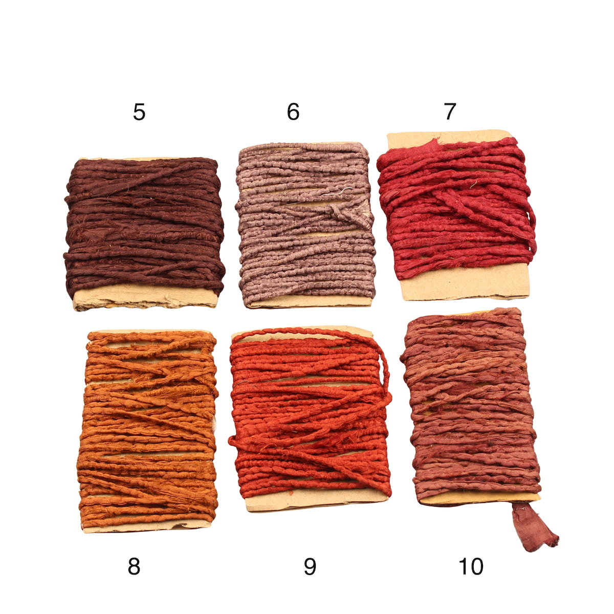 Brown shade premium twisted sari silk ribbon cord