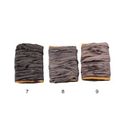 Dark grey shade Sari Silk Ribbon on cardboard cards