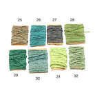 Green shade premium twisted sari silk ribbon cord