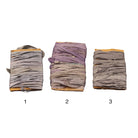 Light grey Sari Silk Ribbon on a cardboard cards