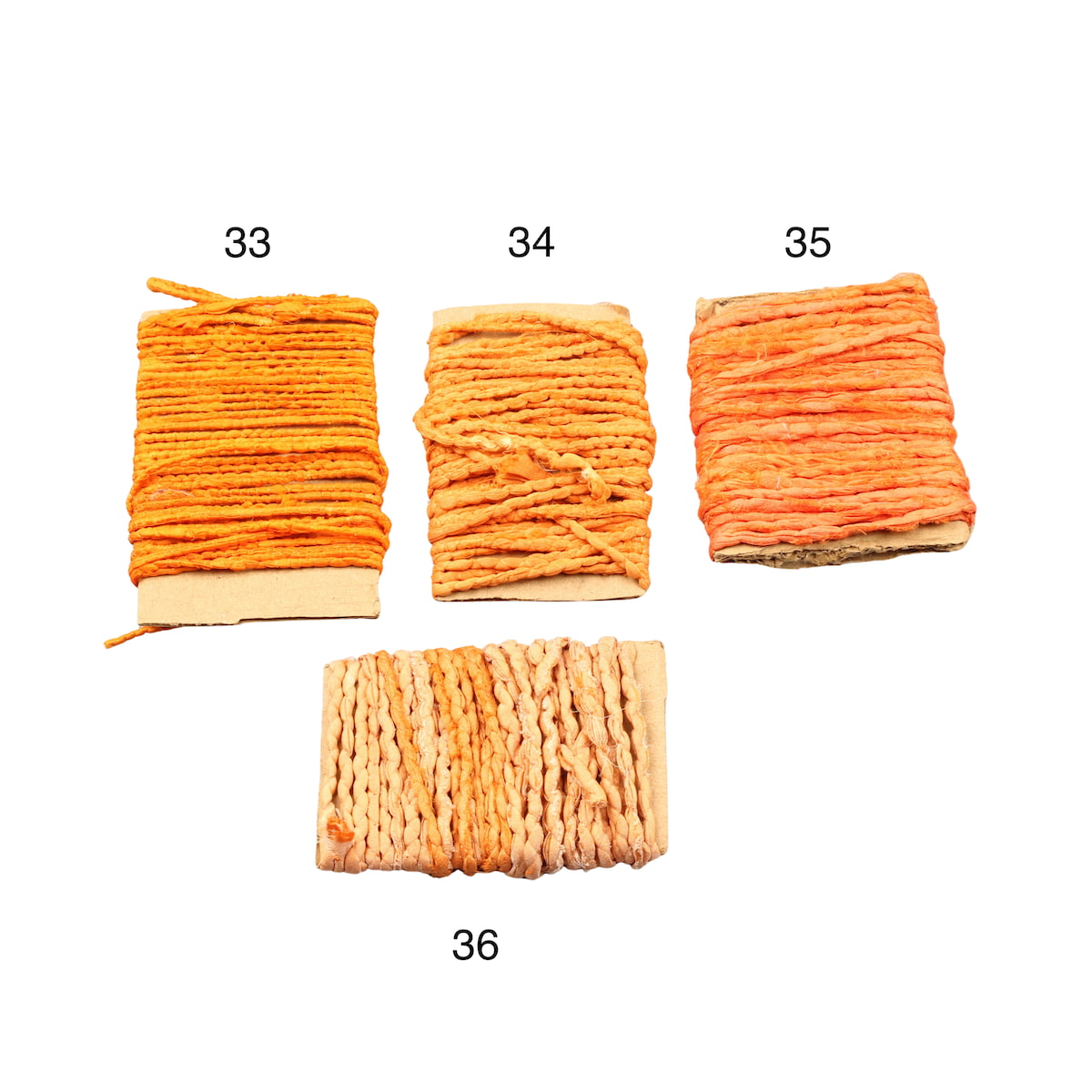 Orange shade premium twisted sari silk ribbon cord