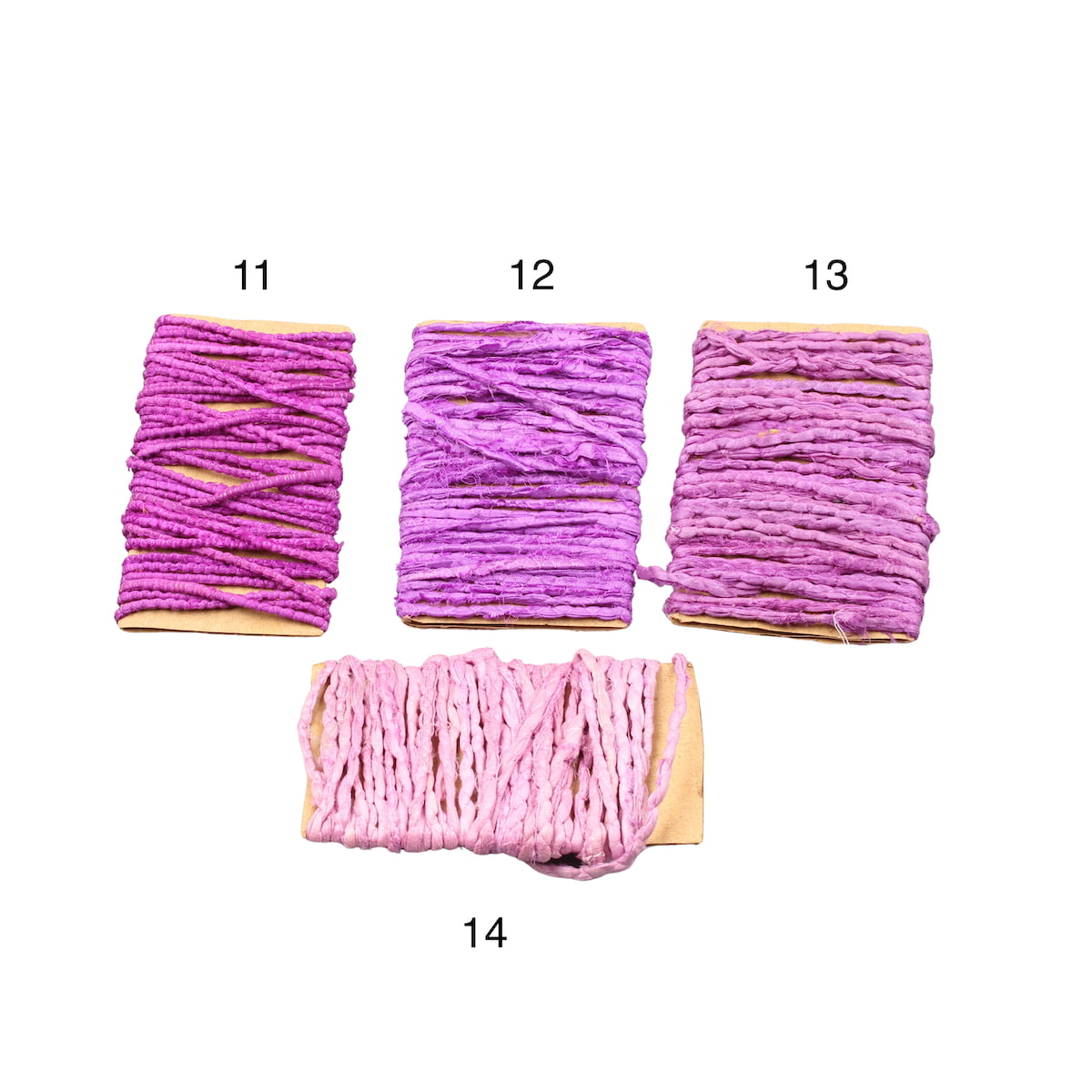 Purple and lavender shade premium twisted sari silk ribbon cord