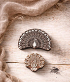 Peacock wooden printing blcoks for pottery, textiles and paper craft
