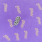Hand carved wooden stamp with dense fern style leaf pattern
