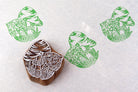 Wild mushroom cluster stamp used for textile or paper printing