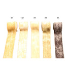 Continuous Silk Cotton Velvet Ribbon in Cream & Brown