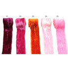 Continuous Silk Cotton Velvet Ribbon in Pink & Rose