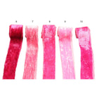 Continuous Silk Cotton Velvet Ribbon in Pink Shades