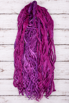 Long strands of mulberry recycled sari silk ribbon