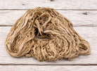 Camel sari silk ribbon for weaving crochet and textile art