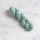 Aqua Frost sari silk ribbon – cool light turquoise tone