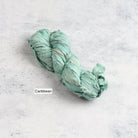 Caribbean sari silk ribbon – deep sea turquoise tone