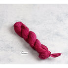 Crimson sari silk ribbon – rich deep red tone
