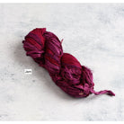 Jam sari silk ribbon – deep magenta-red tone