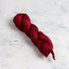 Saffron sari silk ribbon – warm golden-red shade