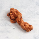 Yam sari silk ribbon – deep earthy orange shade