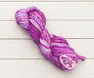 Single skein of Orchid Bloom sari silk ribbon yarn